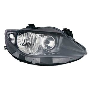 Phare optique h7+h7 droit avec corps noir pour SEAT IBIZA de 2008 à 2012, Neuf