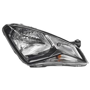 Phare optique h4 droit avec corps noir pour SEAT MII depuis 2012, Neuf