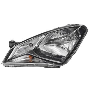 Phare optique h4 gauche avec corps noir pour SEAT MII depuis 2012, Neuf