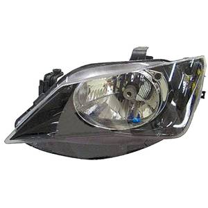 Phare optique h4 gauche c/1 parabole avec corps noir pour SEAT IBIZA RY de 2012 à 2015, Neuf