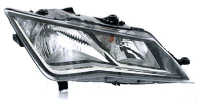 Phare optique h7+h7 droit avec corps noir pour SEAT LEON de 2013 à 2016, Neuf