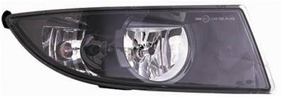 Antibrouillard hb4 droit avec corps noir modèle sport pour SKODA FABIA RY de 2010 à 2014, Neuf