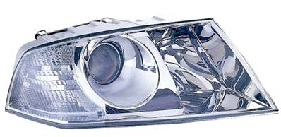 Phare optique h7+h1 droit avec feu lenticulaire modèle environnement pour SKODA OCTAVIA de 2004 à 2009, Neuf