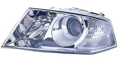 Phare optique h7+h1 gauche avec feu lenticulaire modèle environnement pour SKODA OCTAVIA de 2004 à 2009, Neuf
