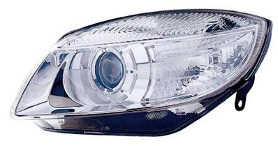 Phare optique gauche h7 avec feu lenticulaire pour SKODA FABIA de 2007 à 2010, Neuf