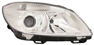 Phare optique h7+h7 droit avec 2 paraboles pour SKODA FABIA RY de 2010 à 2014, Neuf