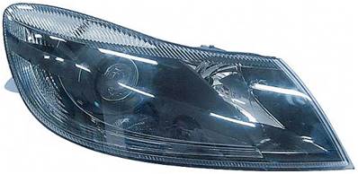 Phare optique h7+h1 droit avec corps noir pour SKODA OCTAVIA de 2009 à 2013, Neuf