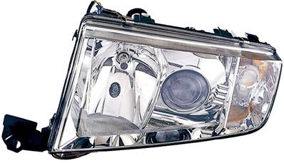 Phare optique xénon d2s+h7 gauche modèle rs avec corps chromée pour SKODA FABIA de 2004 à 2007, Neuf