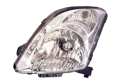 Phare optique h4 gauche avec corps chromée pour SUZUKI SWIFT de 2005 à 2010, Neuf
