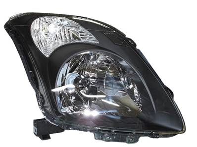 Phare optique h4 droit avec corps noir pour SUZUKI SWIFT de 2005 à 2010, Neuf