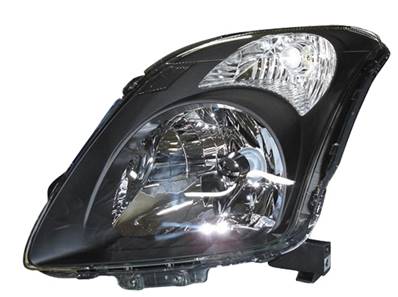 Phare optique h4 gauche avec corps noir pour SUZUKI SWIFT de 2005 à 2010, Neuf