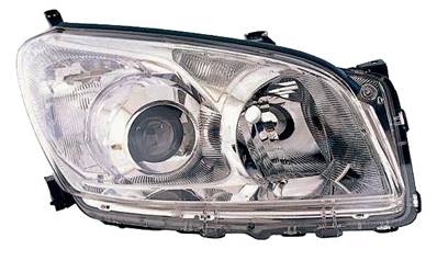 Phare optique h11+hb3 droit avec corps chromée pour TOYOTA RAV 4 RY de 2009 à 2010, Neuf