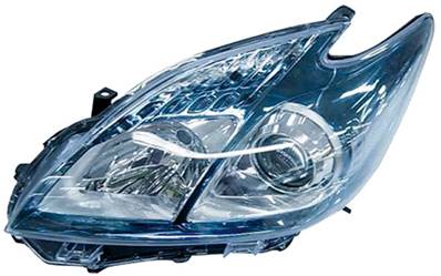 Phare optique h11+hb3 gauche avec corps bleu modèle plug en pour TOYOTA PRIUS de 2011 à 2015, Neuf