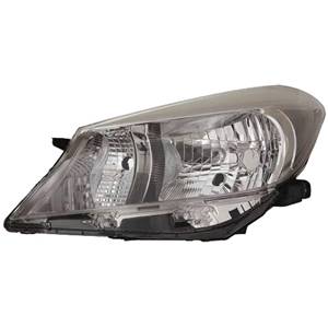 Phare optique h4 gauche avec corps noir adaptable koito pour TOYOTA YARIS de 2011 à 2014, Neuf