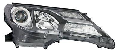Phare optique hb3+hb3 droit avec indicateur direction à led avec corps noir pour TOYOTA RAV 4 de 2013 à 2015, Neuf