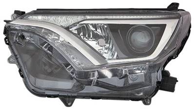 Phare optique hir2+wy21w gauche à led avec corps noir pour TOYOTA RAV 4 de 2015 à 2018, Neuf