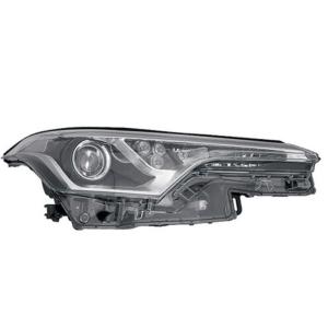 Phare optique hir2 avec lenticulaire à led droit avec corps noir pour TOYOTA C-HR depuis 2016, Neuf