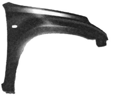 Aile avant droite avec trou pour TOYOTA RAV 4 de 2000 à 2003, Neuve