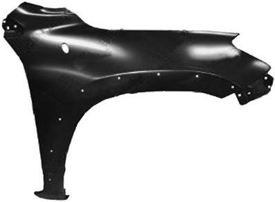 Aile avant droite avec trou codolino et avec trou antenne pour TOYOTA RAV 4 de 2006 à 2009, Neuve