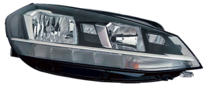 Phare optique h7+h9+wy21w droit avec lumière diurne à led pour VOLKSWAGEN GOLF VII de 2016 à 2020, Neuf