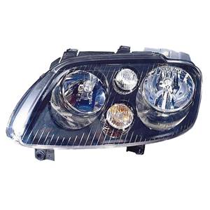 Phare optique h7+h7 gauche avec corps noir modèle 8/03>10/04 pour VOLKSWAGEN TOURAN de 2003 à 2006, Neuf