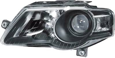 Phare optique h7+h7 gauche avec corps noir adaptable hella pour VOLKSWAGEN PASSAT de 2005 à 2010, Neuf