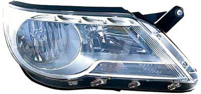 Phare optique h7+h7 droit modèle 9/07>12/08 pour VOLKSWAGEN TIGUAN de 2007 à 2011, Neuf