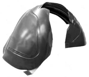 Pare boue avant gauche partie arrière pour VOLKSWAGEN GOLF VI de 2008 à 2012, Neuf