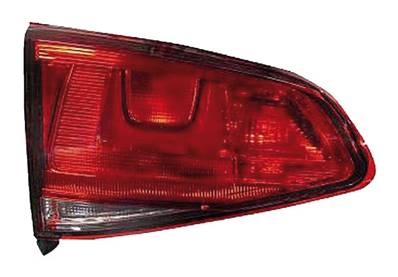 Feu arrière gauche interne rouge incolore pour VOLKSWAGEN GOLF VII de 2012 à 2016, Neuf