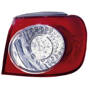 Feu arrière extérieur rouge et blanc à led droit pour VOLKSWAGEN GOLF V PLUS de 2005 à 2009, Neuf