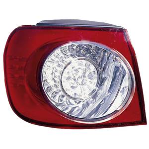Feu arrière extérieur rouge et blanc à led gauche pour VOLKSWAGEN GOLF V PLUS de 2005 à 2009, Neuf