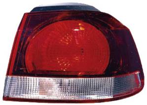 Feu arrière droit extérieur rouge et fumé adaptable hella pour VOLKSWAGEN GOLF VI de 2008 à 2012, Neuf