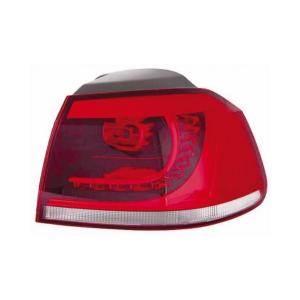 Feu arrière droit extérieur rouge incolore à led pour VOLKSWAGEN GOLF VI GTI/GTD de 2009 à 2013, Neuf