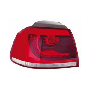 Feu arrière gauche extérieur rouge incolore à led pour VOLKSWAGEN GOLF VI GTI/GTD de 2009 à 2013, Neuf