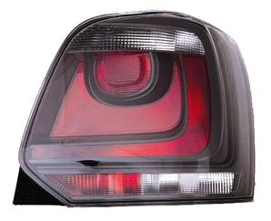 Feu arrière droit avec corps noir pour VOLKSWAGEN POLO de 2009 à 2014, Neuf