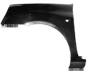 Aile avant gauche avec trou en plastique noir lisse a peindre pour RENAULT CLIO II RY de 2001 à 2005, Neuve