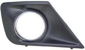 Grille latéral droite avec trou antibrouillard avec contour chromé pare-chocs avant pour PEUGEOT 207 RY depuis 2009, Neuve