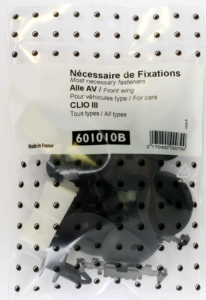 Kit vis et fixation complet POUR ASSEMBLÉE AILE AVANT DROIT GAUCHE pour RENAULT CLIO III de 2005 à 2009,