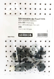 Kit vis et fixation complet POUR ASSEMBLÉE AILE AVANT DROIT GAUCHE pour PEUGEOT 206 de 1998 à 2009,