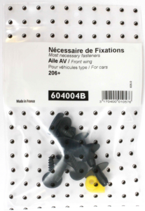 Kit vis et fixation complet POUR ASSEMBLÉE AILE AVANT DROIT GAUCHE pour PEUGEOT 206 PLUS de 2009 à 2013,