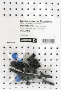 Kit vis et fixation complet POUR ASSEMBLÉE PARE-CHOCS AVANT pour VOLKSWAGEN POLO de 2009 à 2014,