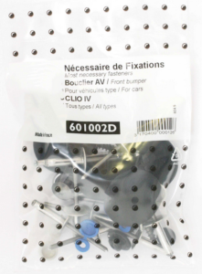Kit vis et fixation complet POUR ASSEMBLÉE PARE-CHOCS AVANT MODÈLE BERLINE/ÉTÉ pour RENAULT CLIO IV de 2012 à 2016,