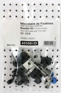 Kit vis et fixation complet POUR ASSEMBLÉE PARE-CHOCS AVANT pour CITROEN C3 de 2002 à 2005,