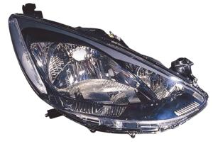 Phare optique h4 droit avec moteur pour MAZDA 2 de 2007 à 2014, Neuf