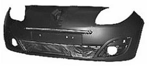Pare-chocs avant noir lisse avec trou antibrouillard a peindre modèle basic pour RENAULT TWINGO II de 2007 à 2011, Neuf