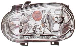 Phare optique h7+h1 gauche sans antibrouillard pour VOLKSWAGEN GOLF IV de 1997 à 2003, Neuf