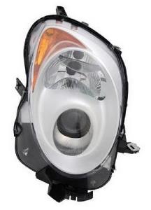 Phare optique h7+h7 droit avec corps chromée pour ALFA ROMEO ALFA ROMEO MITO de 2008 à 2016, Neuf