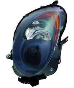 Phare optique h7+h7 gauche avec corps noir pour ALFA ROMEO ALFA ROMEO MITO de 2008 à 2016, Neuf