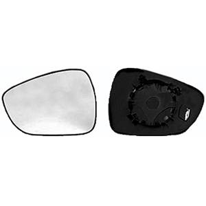 Verre miroir gauche degivrant avec support pour CITROEN C3 de 2009 à 2013, Neuf