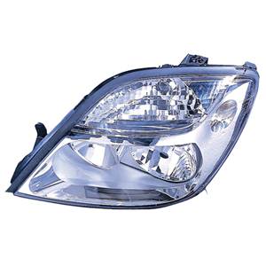 Phare optique h7+h1 gauche avec corps chromée pour RENAULT SCENIC de 1999 à 2003, Neuf